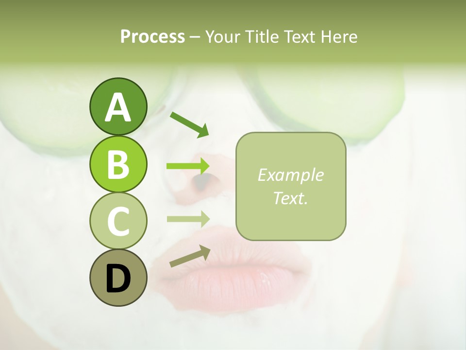 Portrait Of A Styled Professional Model. Theme: Spa, Healthcare, Fashion PowerPoint Template