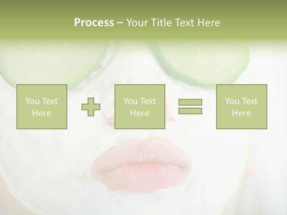 Portrait Of A Styled Professional Model. Theme: Spa, Healthcare, Fashion PowerPoint Template