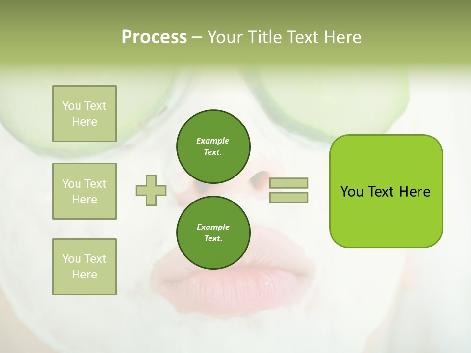 Portrait Of A Styled Professional Model. Theme: Spa, Healthcare, Fashion PowerPoint Template