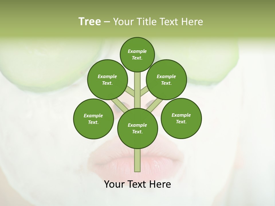 Portrait Of A Styled Professional Model. Theme: Spa, Healthcare, Fashion PowerPoint Template