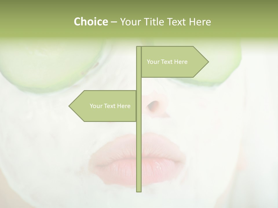 Portrait Of A Styled Professional Model. Theme: Spa, Healthcare, Fashion PowerPoint Template