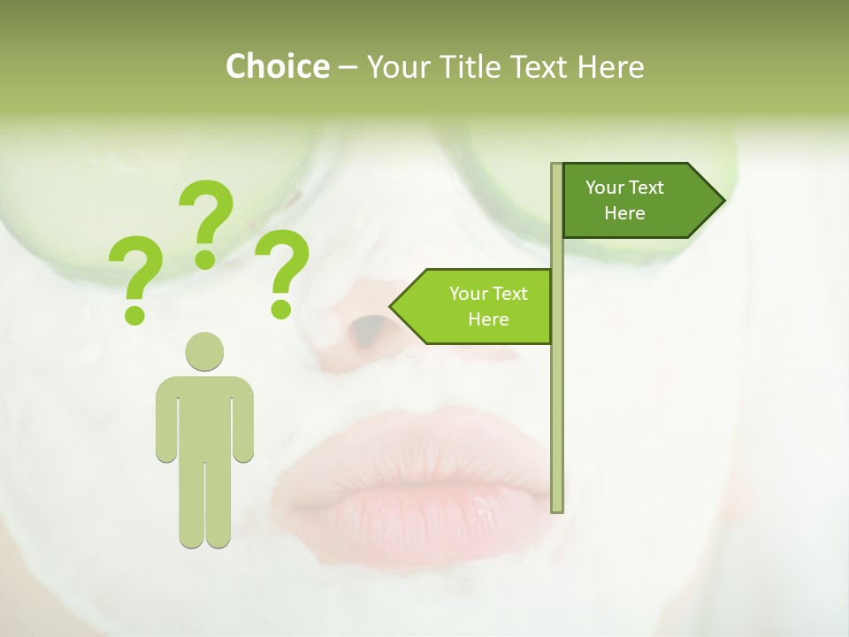 Portrait Of A Styled Professional Model. Theme: Spa, Healthcare, Fashion PowerPoint Template