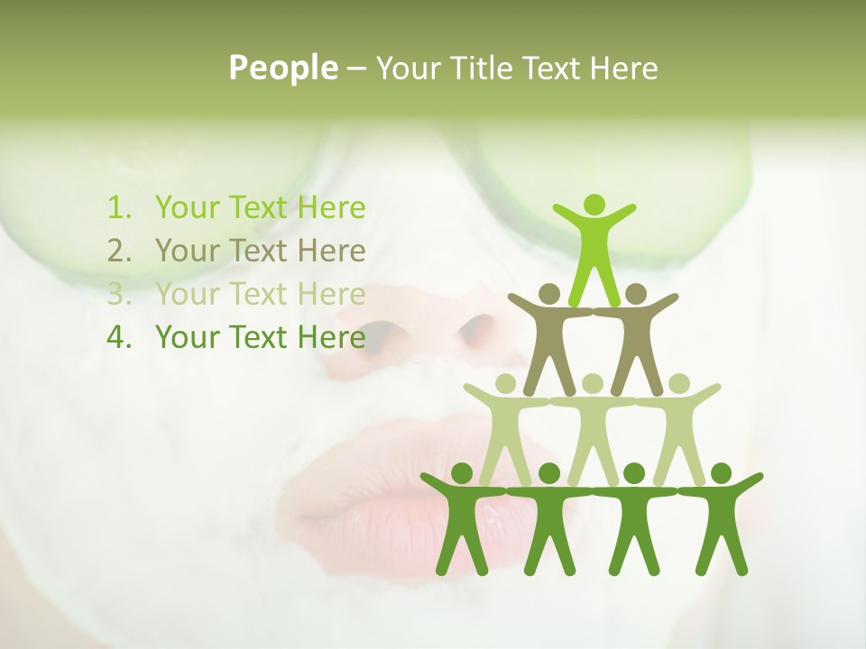 Portrait Of A Styled Professional Model. Theme: Spa, Healthcare, Fashion PowerPoint Template