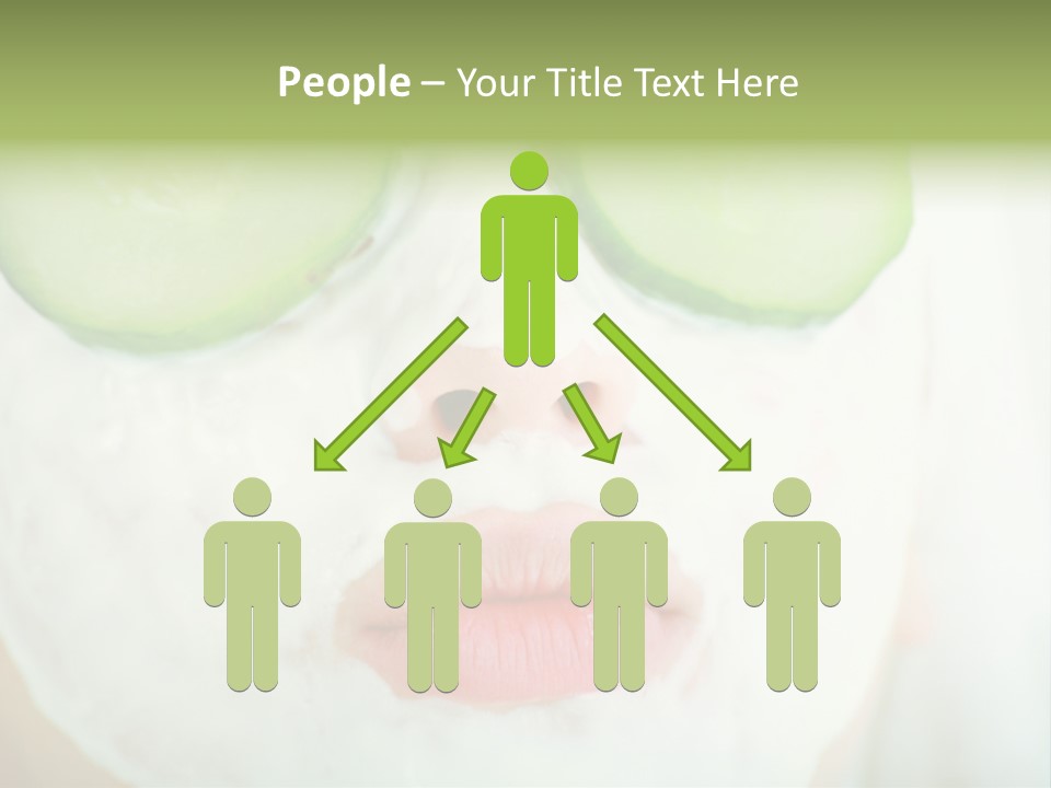 Portrait Of A Styled Professional Model. Theme: Spa, Healthcare, Fashion PowerPoint Template