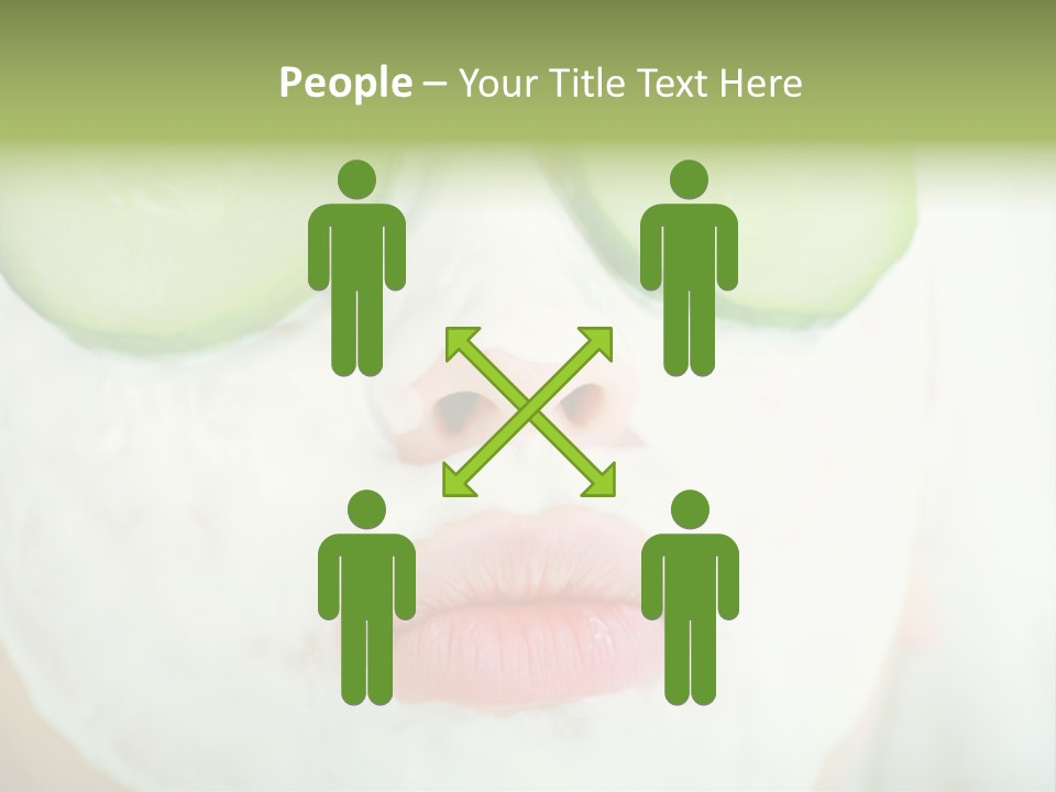 Portrait Of A Styled Professional Model. Theme: Spa, Healthcare, Fashion PowerPoint Template