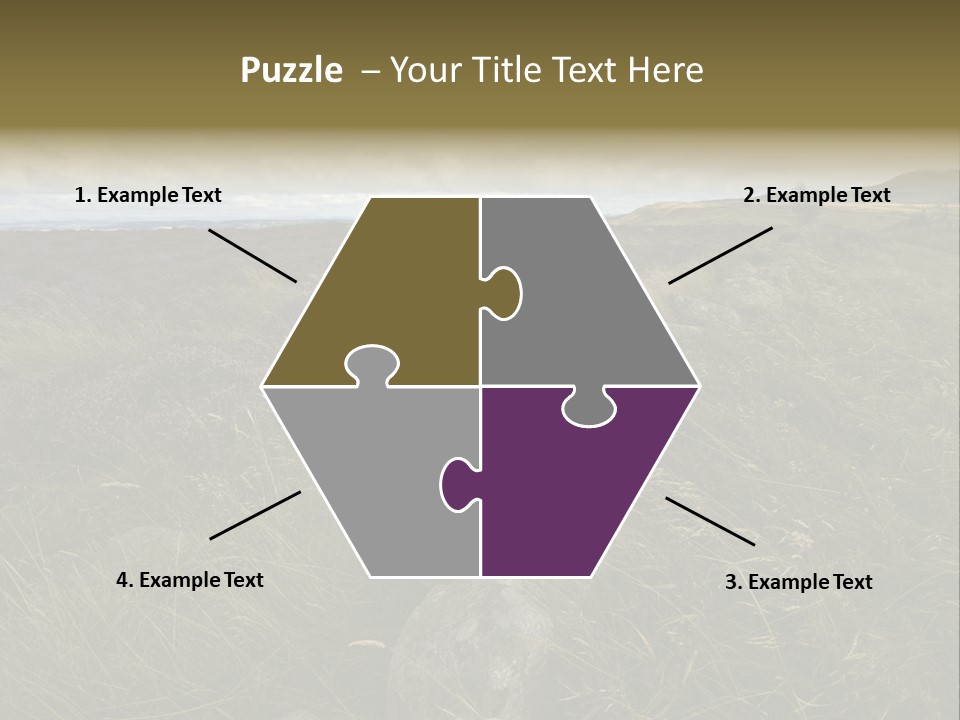 Scottish Highlands - Heather PowerPoint Template