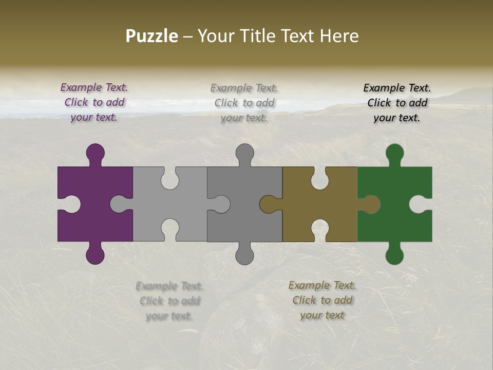 Scottish Highlands - Heather PowerPoint Template