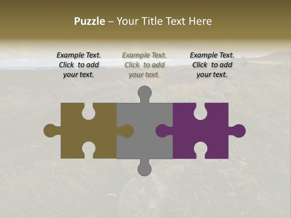 Scottish Highlands - Heather PowerPoint Template