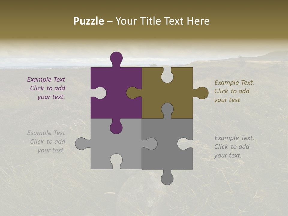 Scottish Highlands - Heather PowerPoint Template