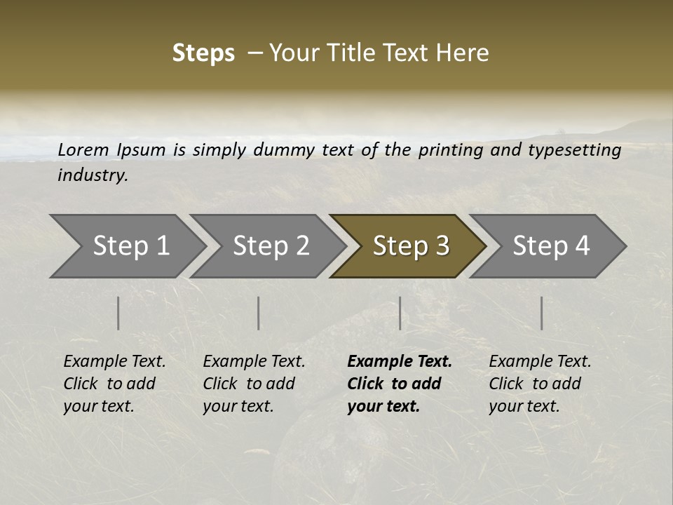 Scottish Highlands - Heather PowerPoint Template