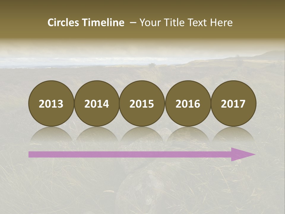 Scottish Highlands - Heather PowerPoint Template