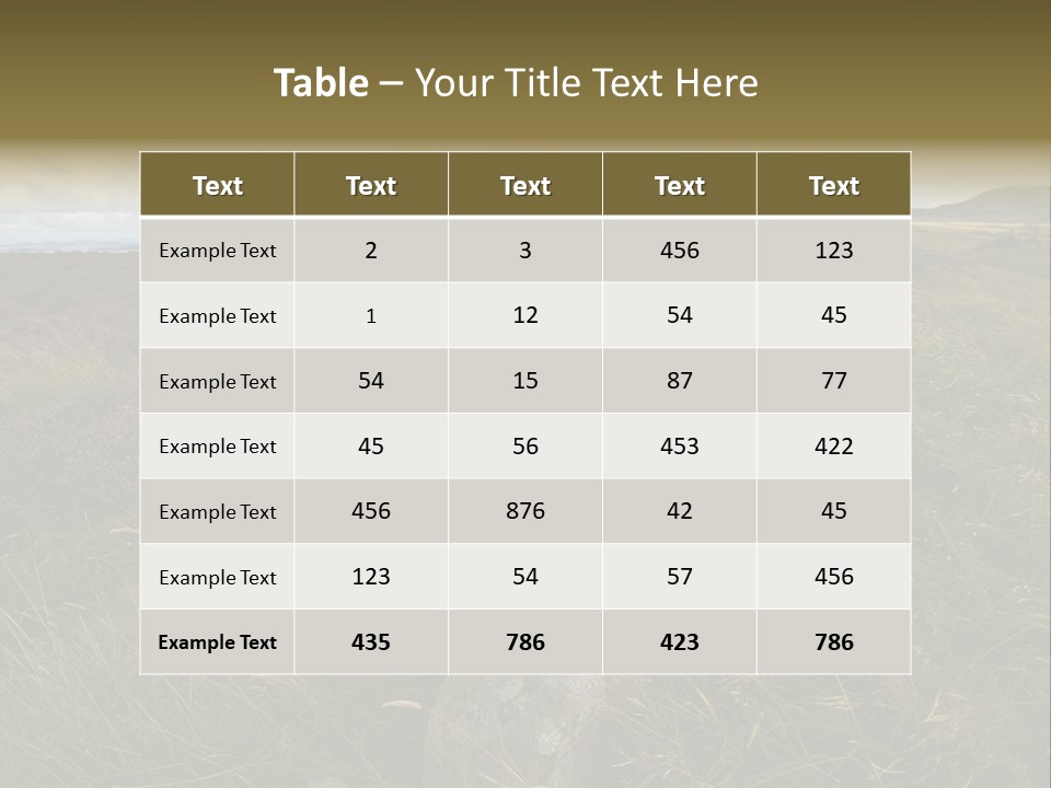 Scottish Highlands - Heather PowerPoint Template