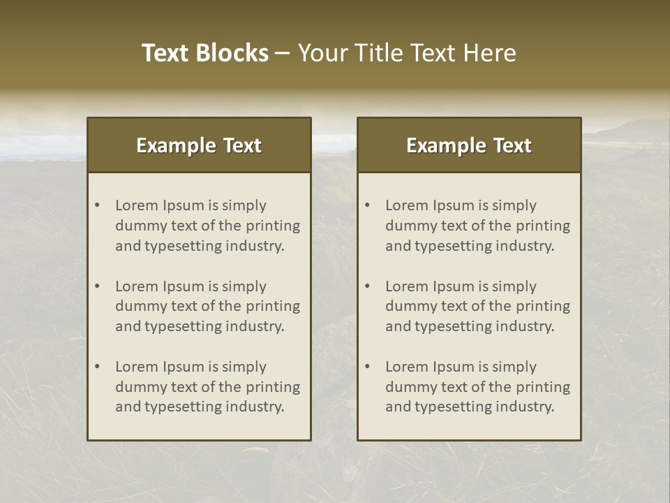 Scottish Highlands - Heather PowerPoint Template