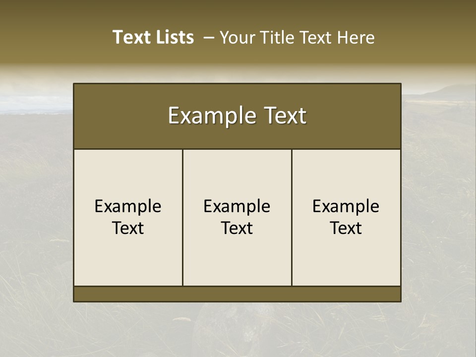 Scottish Highlands - Heather PowerPoint Template