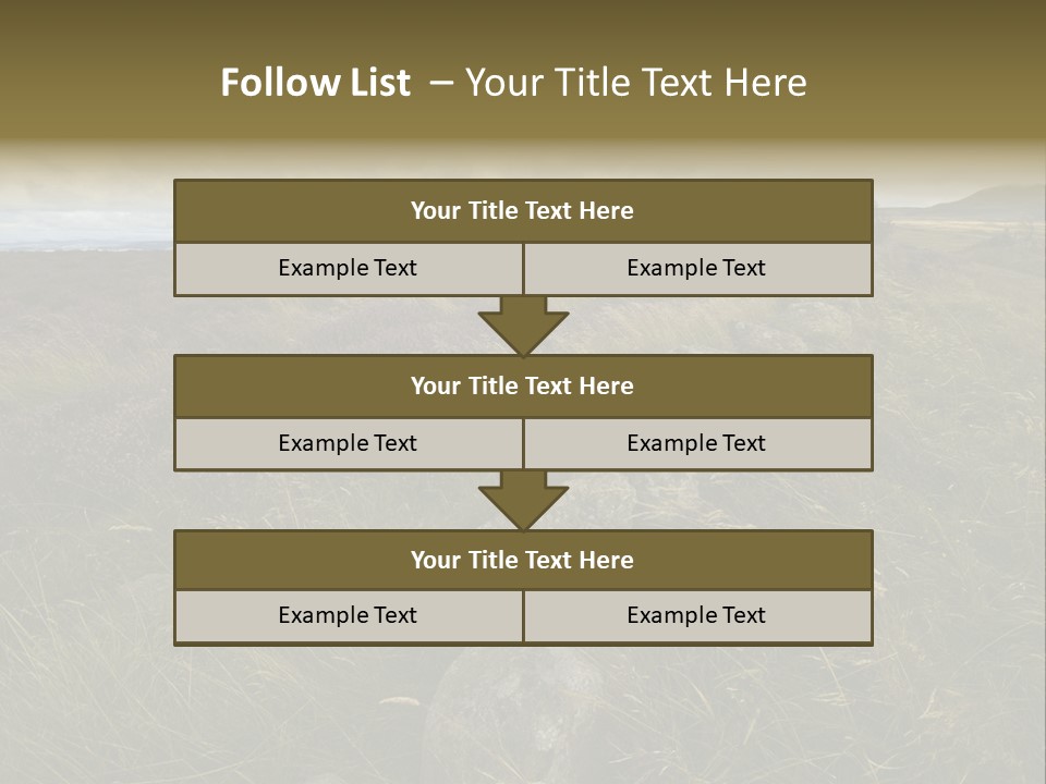 Scottish Highlands - Heather PowerPoint Template