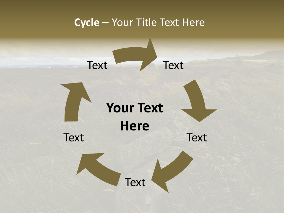 Scottish Highlands - Heather PowerPoint Template