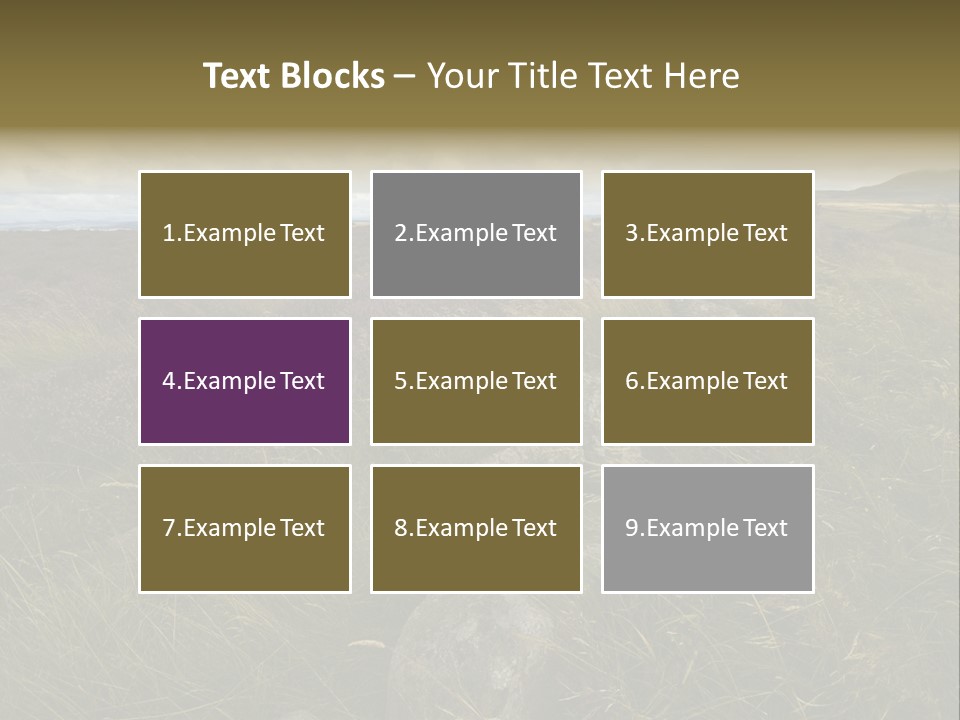 Scottish Highlands - Heather PowerPoint Template