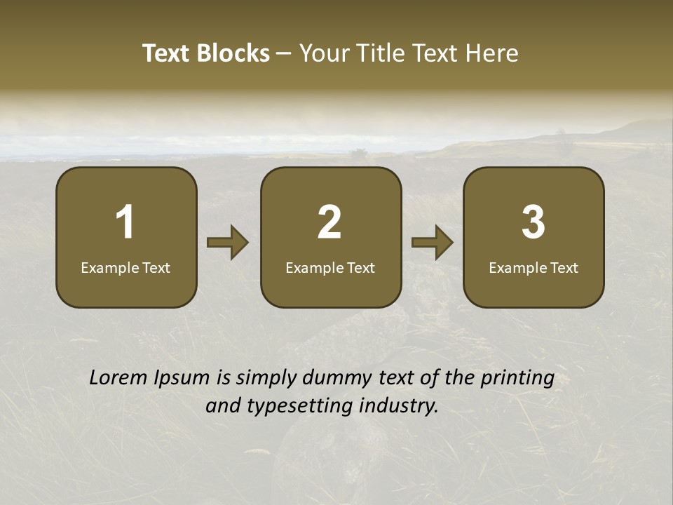 Scottish Highlands - Heather PowerPoint Template