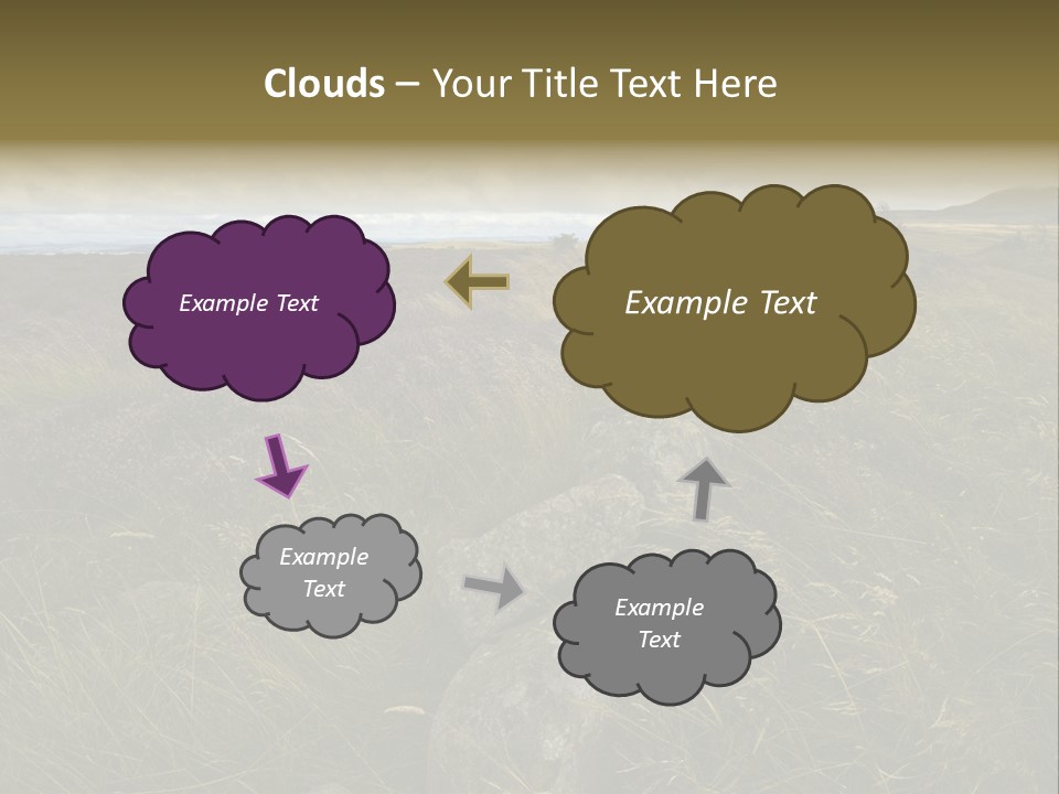 Scottish Highlands - Heather PowerPoint Template