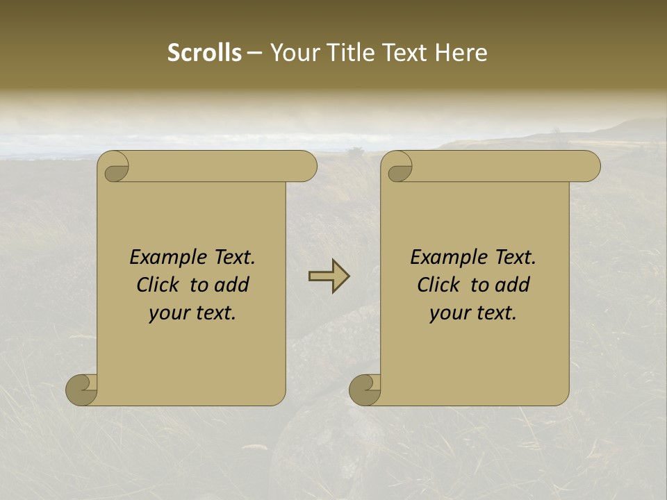 Scottish Highlands - Heather PowerPoint Template