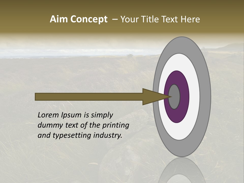 Scottish Highlands - Heather PowerPoint Template