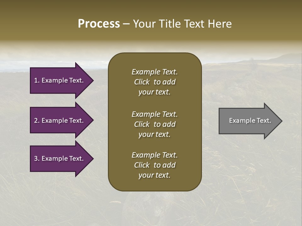 Scottish Highlands - Heather PowerPoint Template