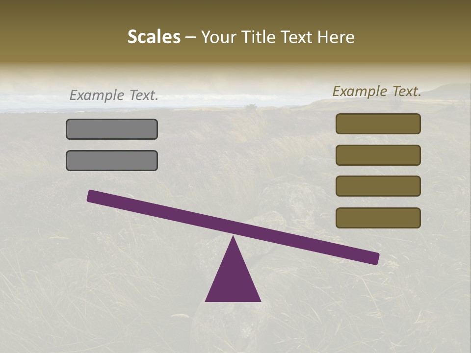 Scottish Highlands - Heather PowerPoint Template