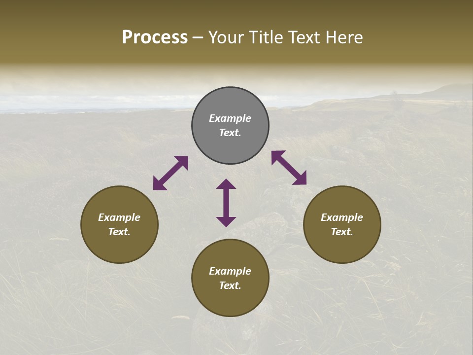 Scottish Highlands - Heather PowerPoint Template