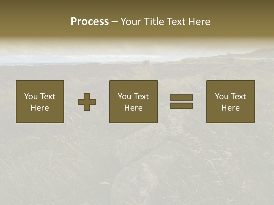 Scottish Highlands - Heather PowerPoint Template