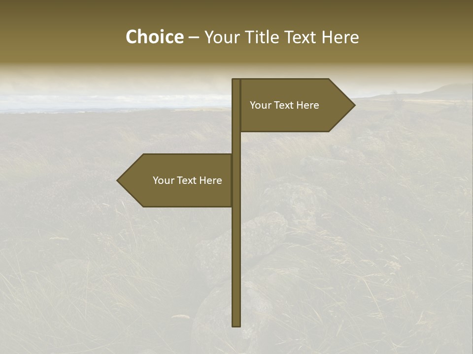 Scottish Highlands - Heather PowerPoint Template