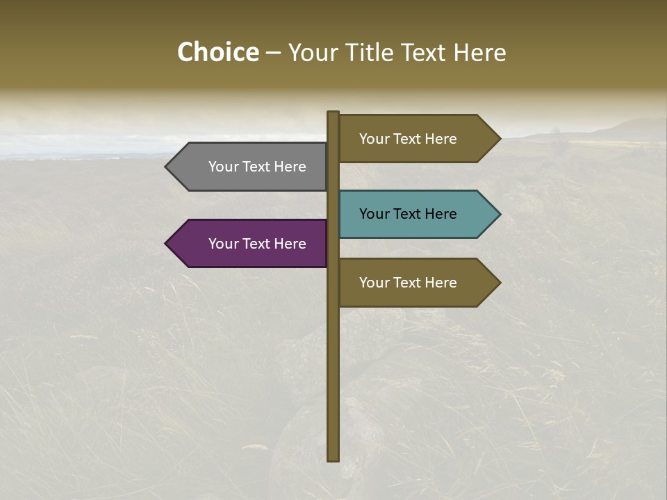 Scottish Highlands - Heather PowerPoint Template