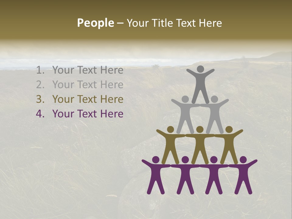 Scottish Highlands - Heather PowerPoint Template