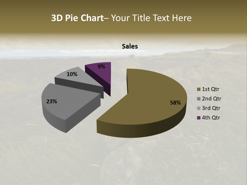 Scottish Highlands - Heather PowerPoint Template