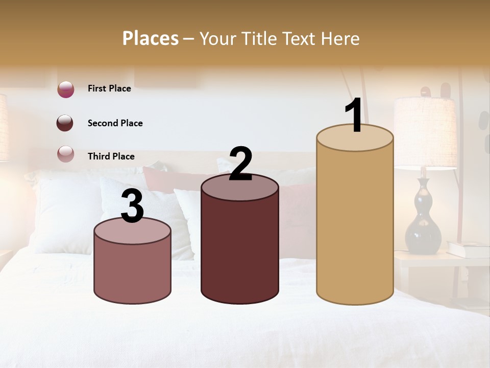 Beautiful Contemporary Bedroom. PowerPoint Template