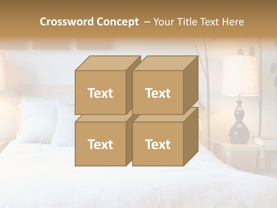 Beautiful Contemporary Bedroom. PowerPoint Template