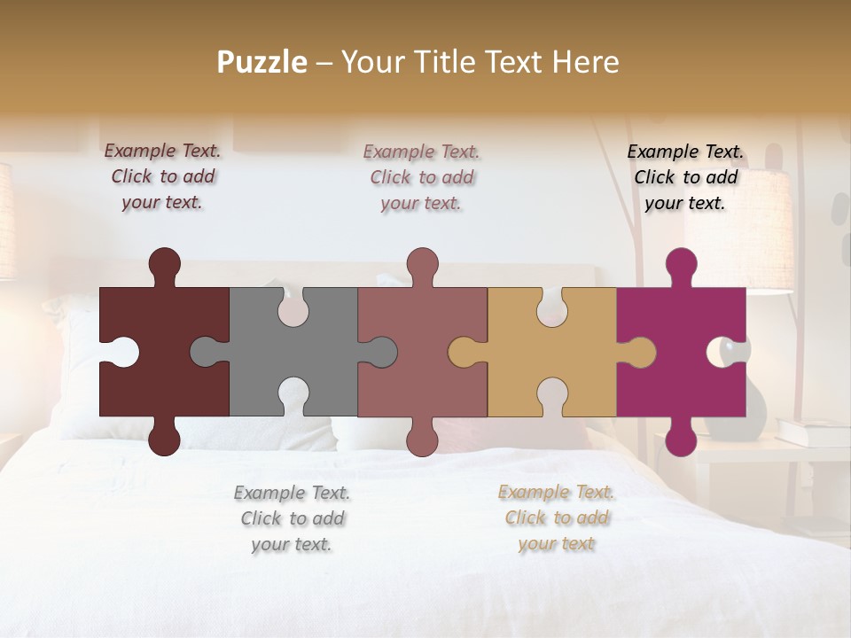 Beautiful Contemporary Bedroom. PowerPoint Template