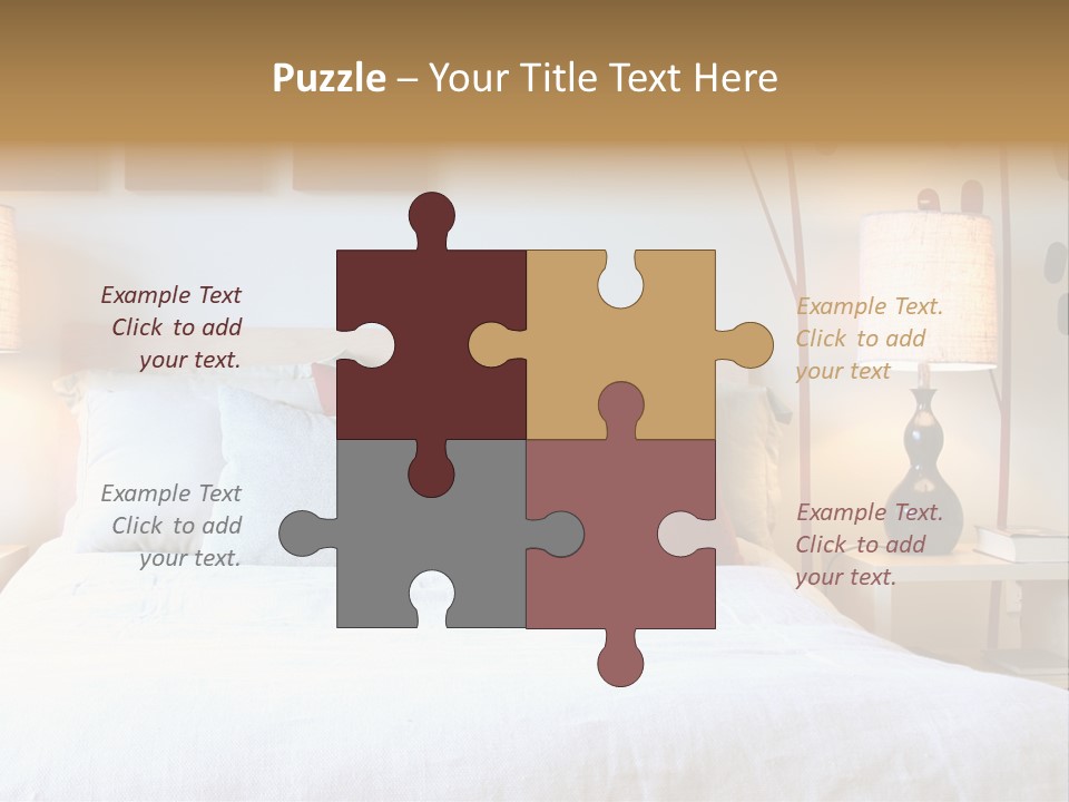 Beautiful Contemporary Bedroom. PowerPoint Template