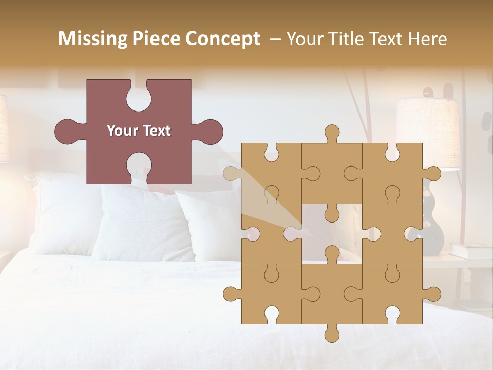 Beautiful Contemporary Bedroom. PowerPoint Template