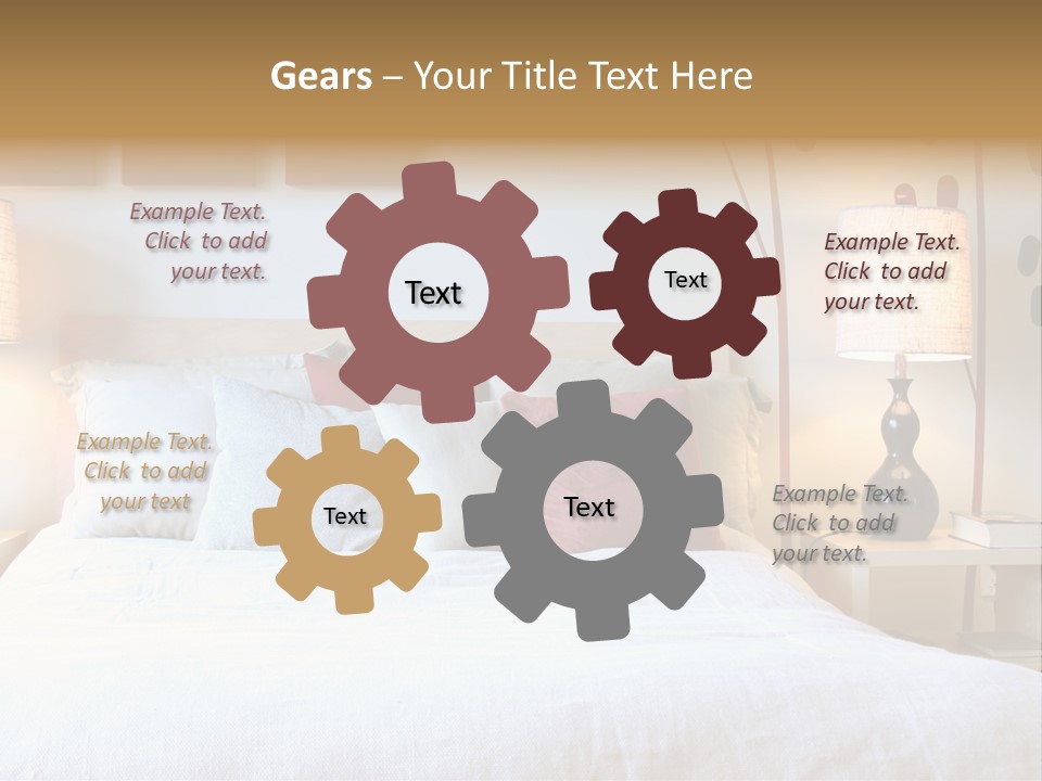 Beautiful Contemporary Bedroom. PowerPoint Template