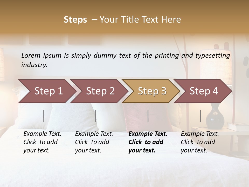 Beautiful Contemporary Bedroom. PowerPoint Template