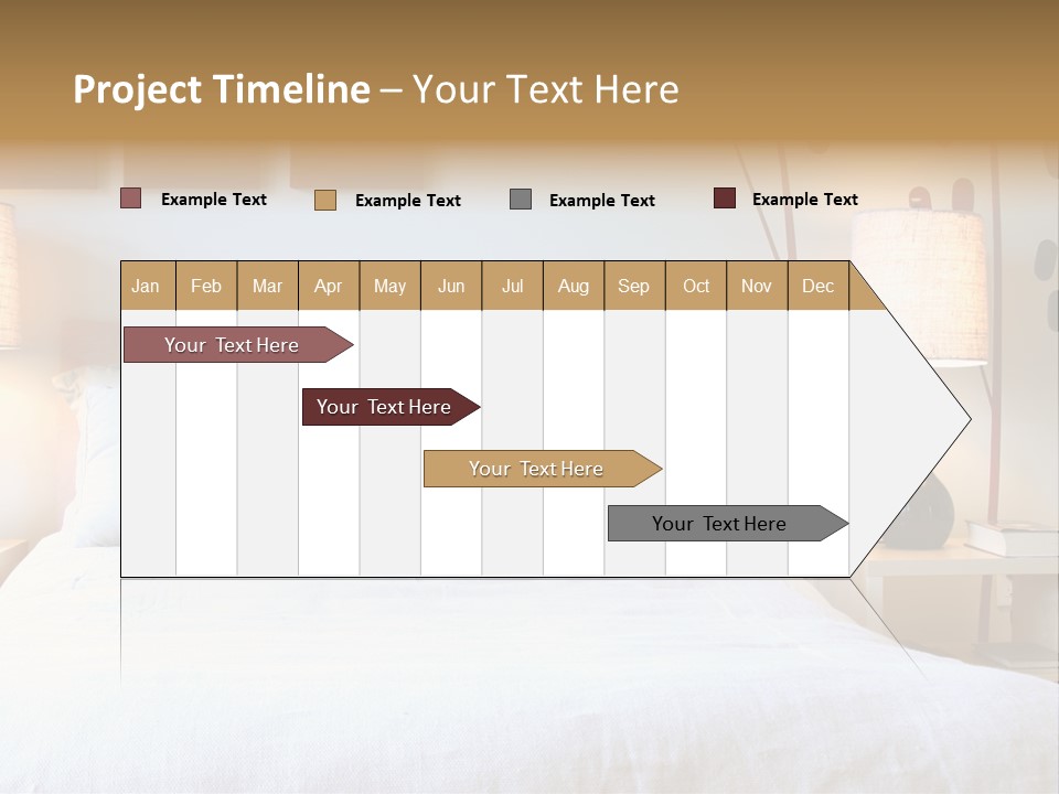 Beautiful Contemporary Bedroom. PowerPoint Template