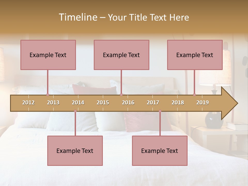 Beautiful Contemporary Bedroom. PowerPoint Template