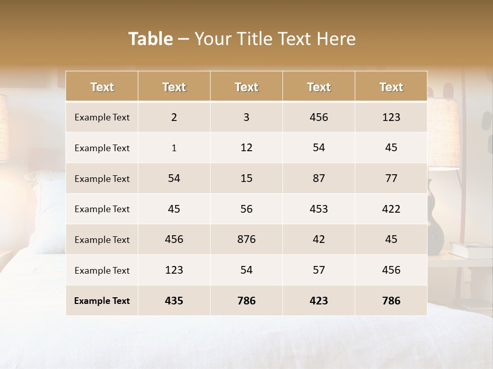 Beautiful Contemporary Bedroom. PowerPoint Template