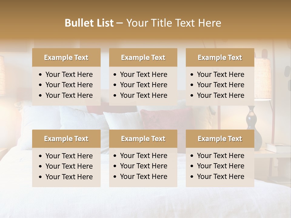 Beautiful Contemporary Bedroom. PowerPoint Template