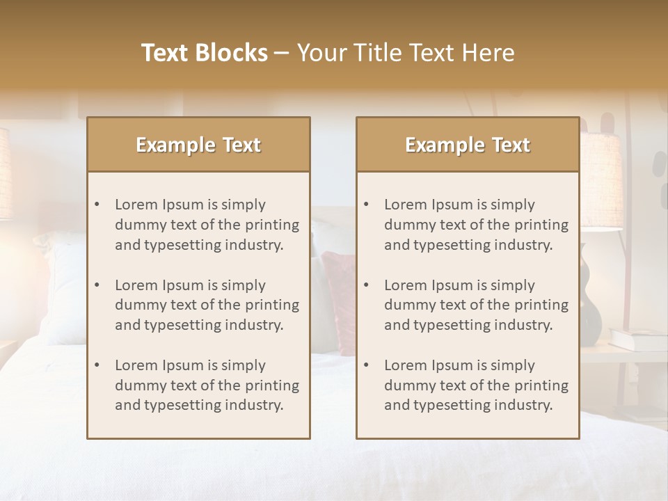 Beautiful Contemporary Bedroom. PowerPoint Template