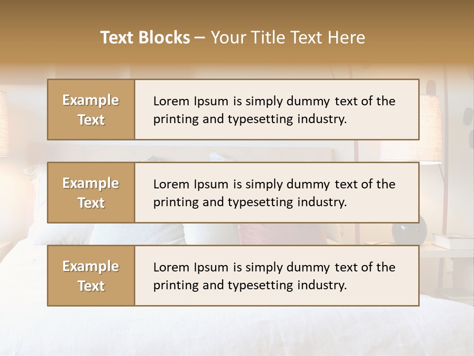 Beautiful Contemporary Bedroom. PowerPoint Template