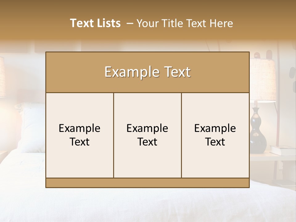 Beautiful Contemporary Bedroom. PowerPoint Template