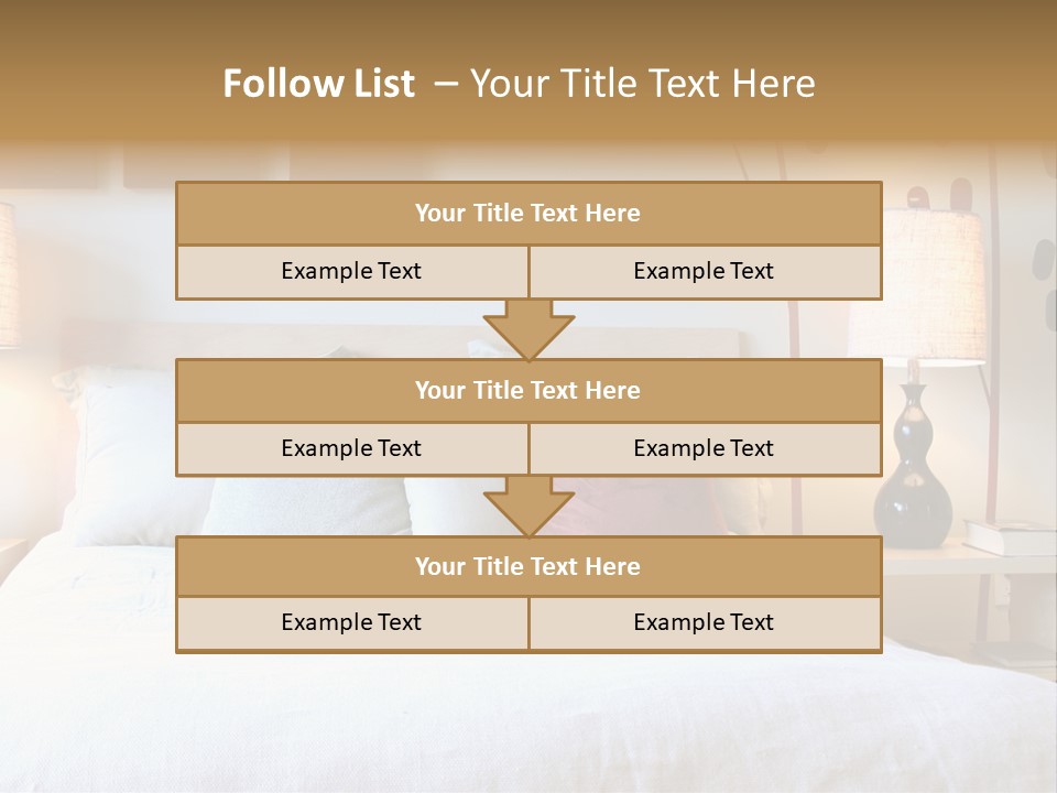 Beautiful Contemporary Bedroom. PowerPoint Template