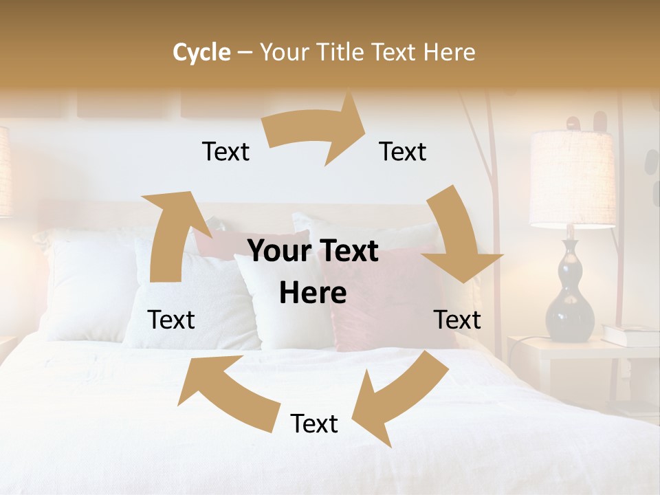 Beautiful Contemporary Bedroom. PowerPoint Template