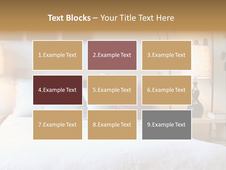 Beautiful Contemporary Bedroom. PowerPoint Template